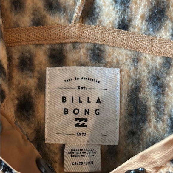 Billabong Brown and Black Cozy Leopard Sweatshirt - Picture 2 of 3